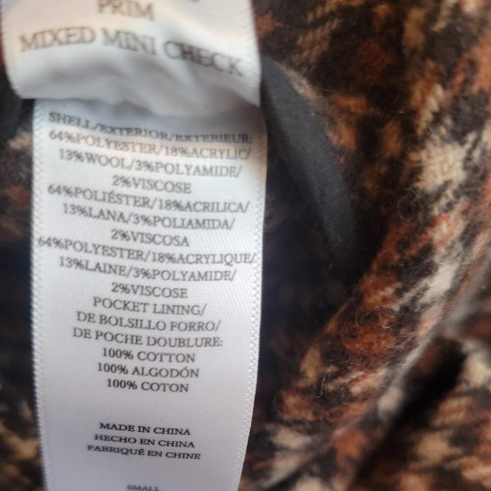 NWT Rails Prim Mixed Check Fall Miniskirt - Picture 11 of 15